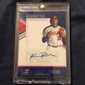 Kumar Rocker autographed baseball card